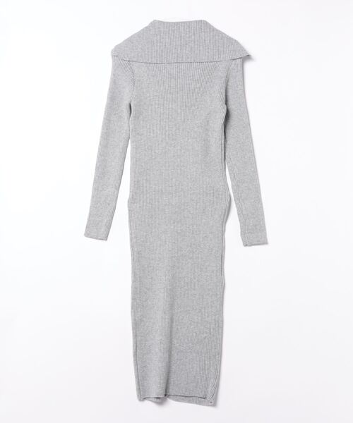 esutoreja（エストレジャ）の「ボタンニットドレス（ワンピース・レディース・グレー系その他/ブラック/アイボリー・FREE）」の4枚目の写真