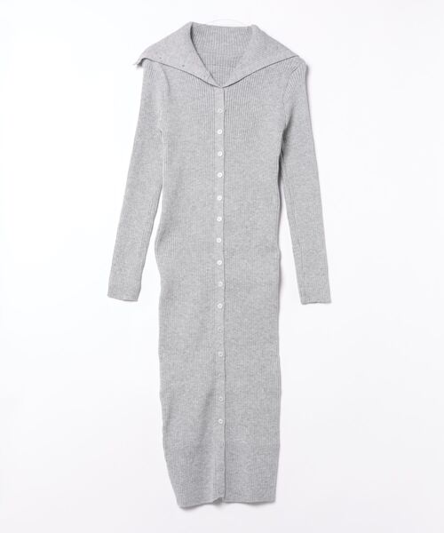 esutoreja（エストレジャ）の「ボタンニットドレス（ワンピース・レディース・グレー系その他/ブラック/アイボリー・FREE）」の12枚目の写真