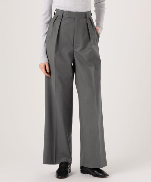 BERNARD ZINS（ベルナルドザンス）の「BERNARD ZINS RENDEZ VOUS ワイドパンツ（スラックス・レディース・チャコールグレー・38/36/34）」の8枚目の写真