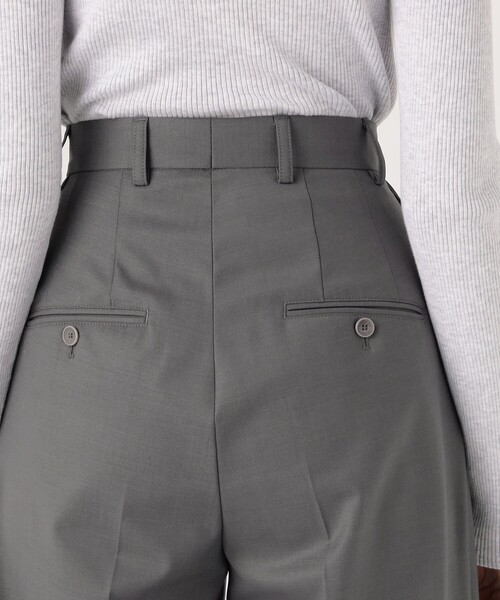 BERNARD ZINS（ベルナルドザンス）の「BERNARD ZINS RENDEZ VOUS ワイドパンツ（スラックス・レディース・チャコールグレー・38/36/34）」の2枚目の写真