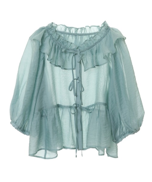 【セール】ANGELIC RIBBON SHEER ブラウス（シャツ/ブラウス）｜Candy Stripper（キャンディストリッパー）