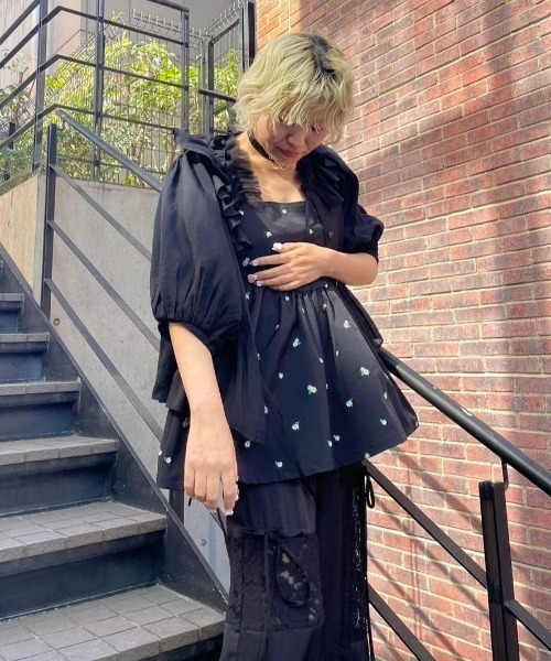 Candy Stripper（キャンディストリッパー）の「ANGELIC RIBBON SHEER ブラウス（シャツ/ブラウス・レディース・ミント/オフホワイト/ブラック・2）」の16枚目の写真