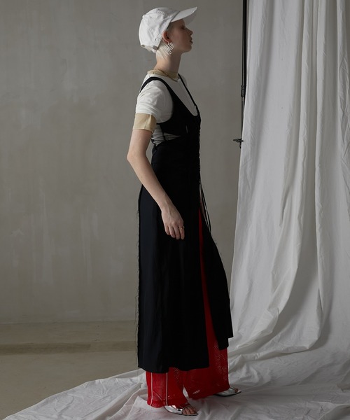 PRANK PROJECT(プランクプロジェクト)の「ランジェリーロングキャミドレス / Lingerie Long Cami Dress(ドレス・レディース・イエロー/ブラック/ベージュ・FREE)」の7枚目の写真