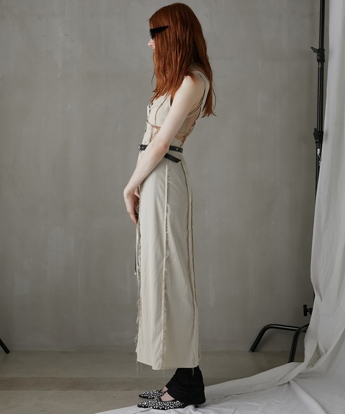 PRANK PROJECT(プランクプロジェクト)の「ランジェリーロングキャミドレス / Lingerie Long Cami Dress(ドレス・レディース・イエロー/ブラック/ベージュ・FREE)」の9枚目の写真