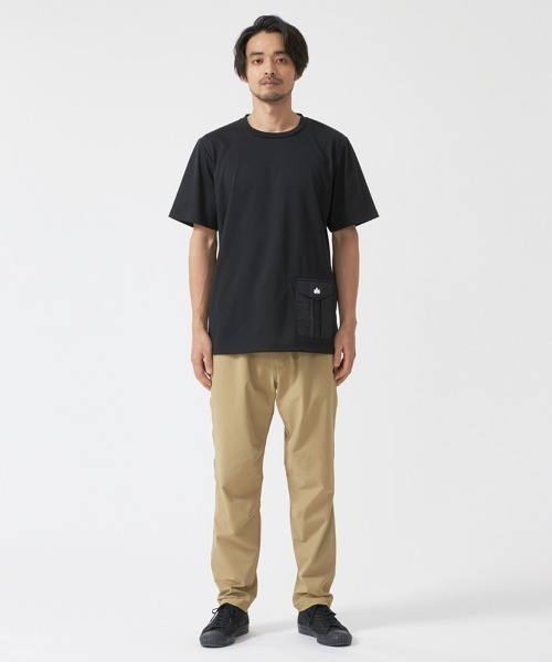 LOGOS(ロゴス)の「【LOGOS by LIPNER/ロゴスバイリプナー】ビックシルエット ポケット付ショートスリーブTシャツ(Tシャツ/カットソー・メンズ・ブラック/オリーブ/サンドベージュ・M/L/XL)」の8枚目の写真