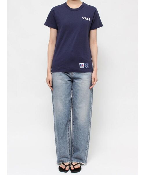 Russell Athletic(ラッセルアスレティック)の「RUSSELL別注 YALEロゴTee(Tシャツ/カットソー・レディース・オフホワイト/ヘザーグレー/ネイビー・FREE)」の19枚目の写真