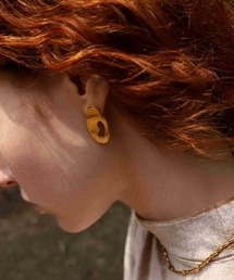 【ZOZO限定】18KGP ドルセットイヤリング