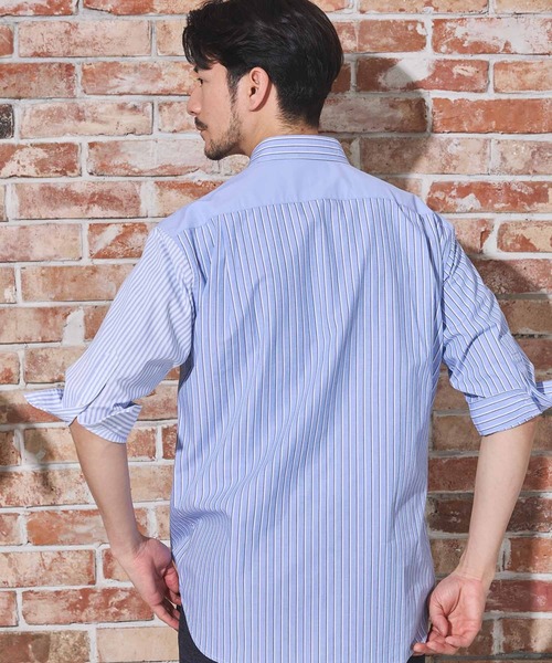 UNION STATION（ユニオンステーション）の「クレイジーパターン七分袖シャツ（シャツ/ブラウス・メンズ・ブルー系その他/ホワイト系その他・LL/L/M）」の9枚目の写真