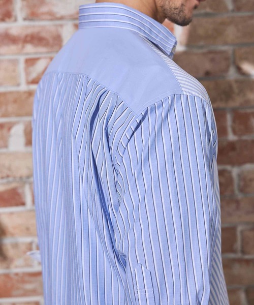 UNION STATION（ユニオンステーション）の「クレイジーパターン七分袖シャツ（シャツ/ブラウス・メンズ・ブルー系その他/ホワイト系その他・LL/L/M）」の11枚目の写真