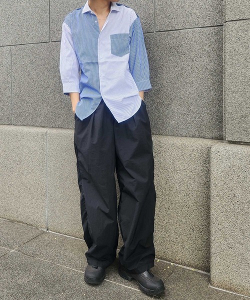 UNION STATION（ユニオンステーション）の「クレイジーパターン七分袖シャツ（シャツ/ブラウス・メンズ・ブルー系その他/ホワイト系その他・LL/L/M）」の19枚目の写真