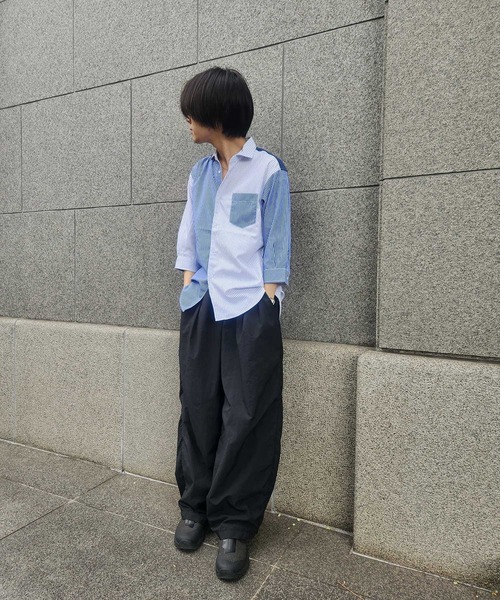 UNION STATION（ユニオンステーション）の「クレイジーパターン七分袖シャツ（シャツ/ブラウス・メンズ・ブルー系その他/ホワイト系その他・LL/L/M）」の20枚目の写真