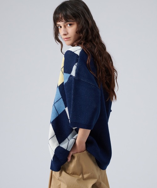 ヴィンテージ JORDAN アーガイル ニット ポロシャツ ヴィンテージ JORDAN アーガイル ニット ポロシャツ