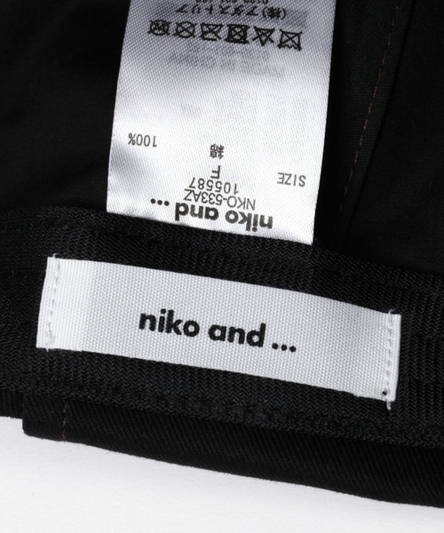 niko and...(ニコアンド)の「オリジナルイヤーフラップキャップ(キャップ・レディース・ブラック/ベージュ・FREE)」の13枚目の写真