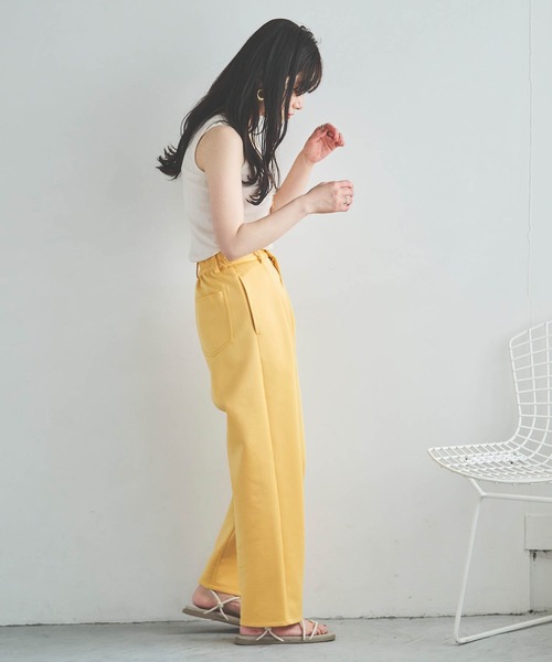 mil(ミル)の「【150㎝前後の小柄さんサイズ】カットタックストレートパンツ【伸縮性あり】(その他パンツ・レディース・ブラック/ライトグレー/ライム/オレンジ/ミント・XS/S/M)」の16枚目の写真