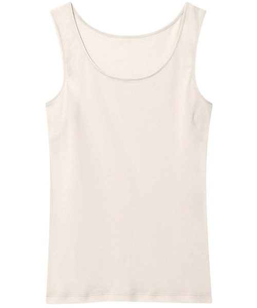 une nana cool（ウンナナクール）の「オーガニックコットン 汗とりパッド付きタンクトップ（インナーウェア/肌着・レディース・モカ/ブラック/ライトベージュ・L/M/LL）」の3枚目の写真