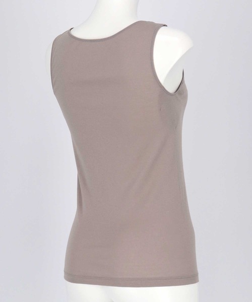une nana cool（ウンナナクール）の「オーガニックコットン 汗とりパッド付きタンクトップ（インナーウェア/肌着・レディース・モカ/ブラック/ライトベージュ・L/M/LL）」の5枚目の写真