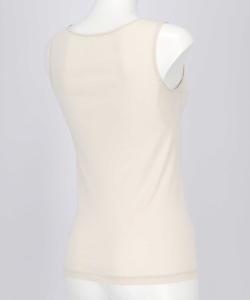une nana cool（ウンナナクール）の「オーガニックコットン 汗とりパッド付きタンクトップ（インナーウェア/肌着・レディース・モカ/ブラック/ライトベージュ・L/M/LL）」の6枚目の写真