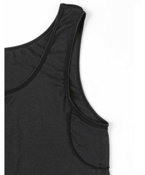 une nana cool（ウンナナクール）の「オーガニックコットン 汗とりパッド付きタンクトップ（インナーウェア/肌着・レディース・モカ/ブラック/ライトベージュ・L/M/LL）」の8枚目の写真