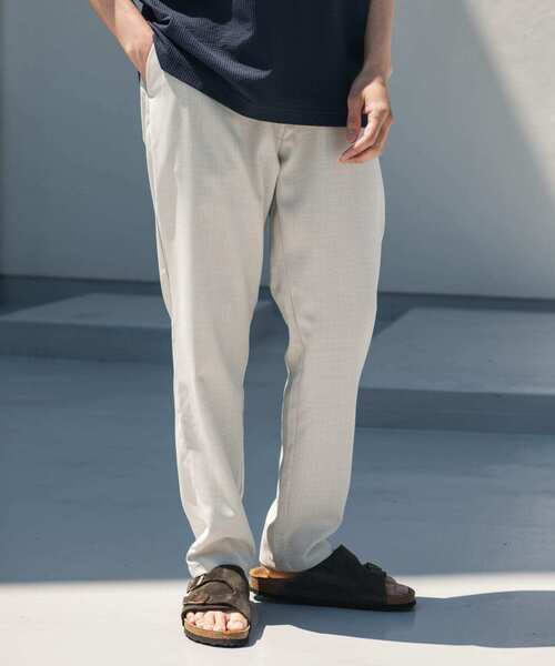 URBAN RESEARCH DOORS（アーバンリサーチドアーズ）の「『吸水速乾』『イージーケア』リネンライクイージートラウザー（その他パンツ・メンズ・オフホワイト/ブラック/インディゴブルー/グリーン系その他・SMALL/MEDIUM/LARGE）」の7枚目の写真