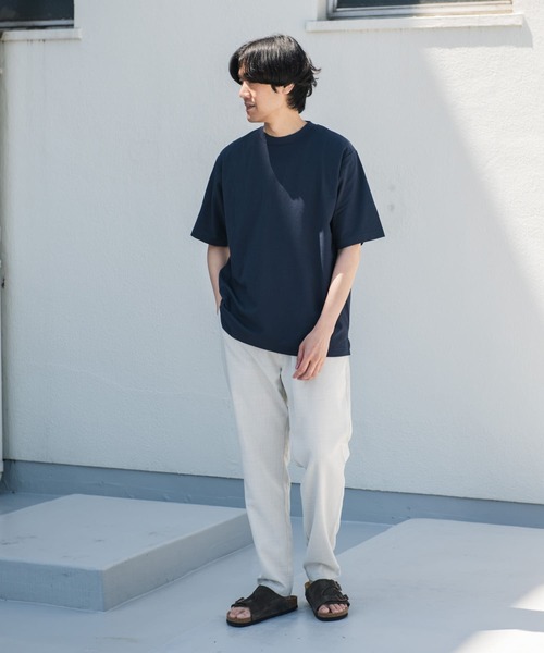 URBAN RESEARCH DOORS（アーバンリサーチドアーズ）の「『吸水速乾』『イージーケア』リネンライクイージートラウザー（その他パンツ・メンズ・オフホワイト/ブラック/インディゴブルー/グリーン系その他・SMALL/MEDIUM/LARGE）」の10枚目の写真