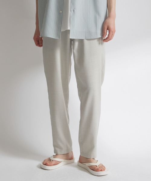 URBAN RESEARCH DOORS（アーバンリサーチドアーズ）の「『吸水速乾』『イージーケア』リネンライクイージートラウザー（その他パンツ・メンズ・オフホワイト/ブラック/インディゴブルー/グリーン系その他・SMALL/MEDIUM/LARGE）」の15枚目の写真