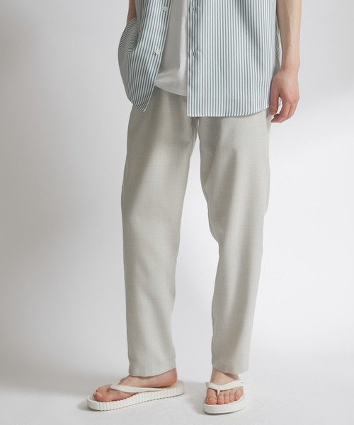 URBAN RESEARCH DOORS（アーバンリサーチドアーズ）の「『吸水速乾』『イージーケア』リネンライクイージートラウザー（その他パンツ・メンズ・オフホワイト/ブラック/インディゴブルー/グリーン系その他・SMALL/MEDIUM/LARGE）」の16枚目の写真