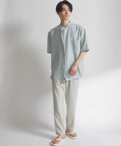 URBAN RESEARCH DOORS（アーバンリサーチドアーズ）の「『吸水速乾』『イージーケア』リネンライクイージートラウザー（その他パンツ・メンズ・オフホワイト/ブラック/インディゴブルー/グリーン系その他・SMALL/MEDIUM/LARGE）」の18枚目の写真