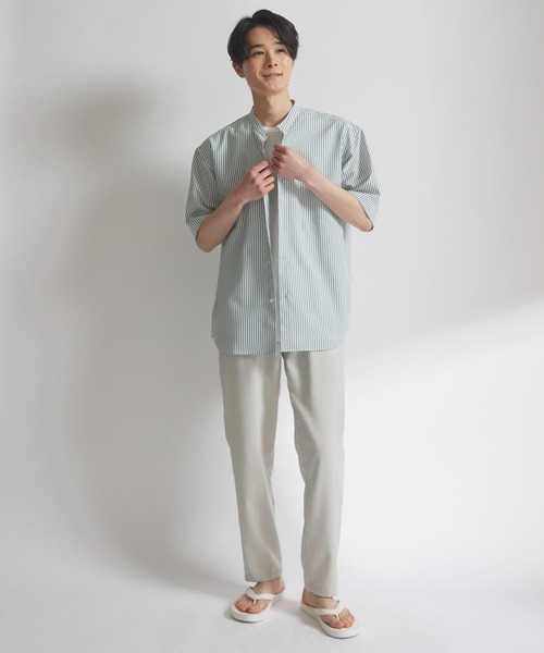 URBAN RESEARCH DOORS（アーバンリサーチドアーズ）の「『吸水速乾』『イージーケア』リネンライクイージートラウザー（その他パンツ・メンズ・オフホワイト/ブラック/インディゴブルー/グリーン系その他・SMALL/MEDIUM/LARGE）」の20枚目の写真