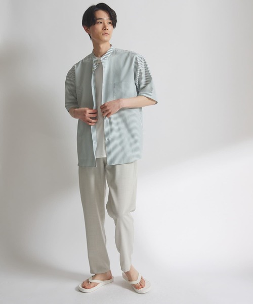 URBAN RESEARCH DOORS（アーバンリサーチドアーズ）の「『吸水速乾』『イージーケア』リネンライクイージートラウザー（その他パンツ・メンズ・オフホワイト/ブラック/インディゴブルー/グリーン系その他・SMALL/MEDIUM/LARGE）」の22枚目の写真