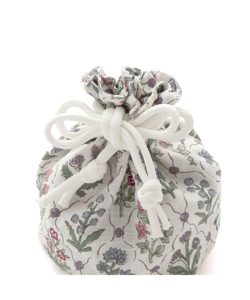 Ampersand（アンパサンド）の「ブロックプリント風　花柄セパレート浴衣（浴衣・キッズ・クリーム/サックスブルー・80/90/95/100/110/120/130/140）」の6枚目の写真