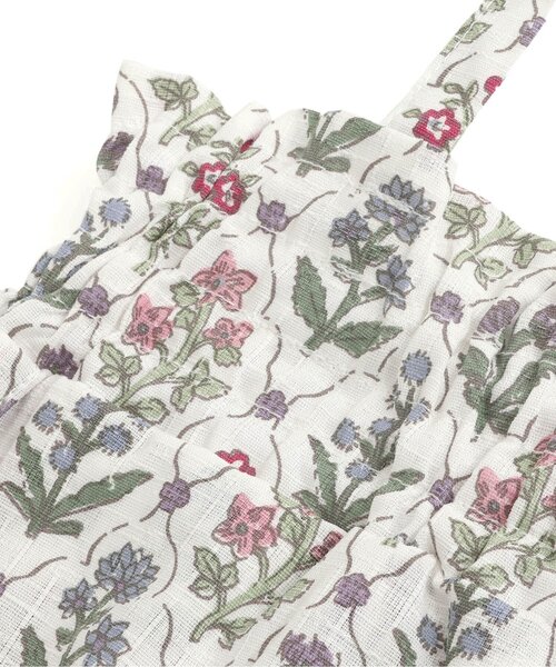 Ampersand（アンパサンド）の「ブロックプリント風　花柄セパレート浴衣（浴衣・キッズ・クリーム/サックスブルー・80/90/95/100/110/120/130/140）」の17枚目の写真
