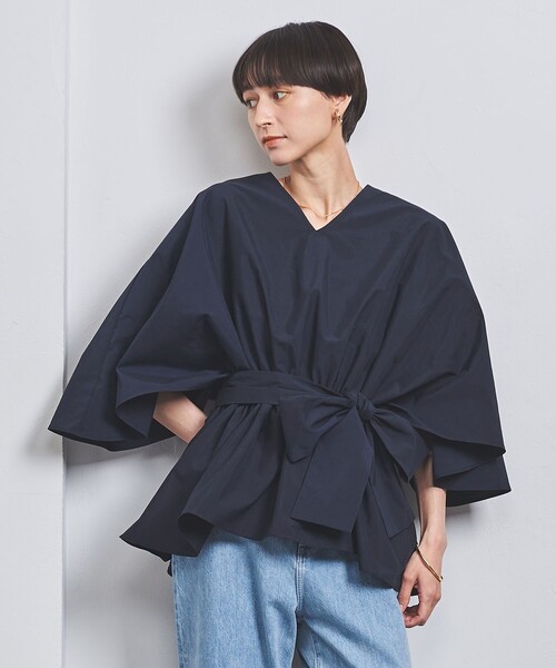 UNITED ARROWS（ユナイテッドアローズ）の「リボン Vネック ブラウス 