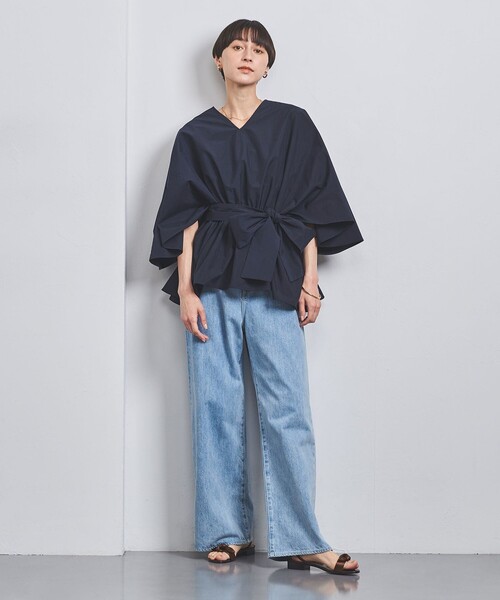 UNITED ARROWS（ユナイテッドアローズ）の「リボン Vネック ブラウス