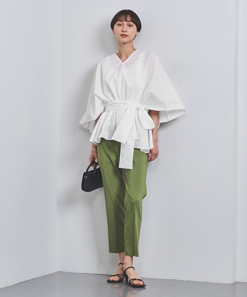 UNITED ARROWS（ユナイテッドアローズ）の「リボン Vネック ブラウス