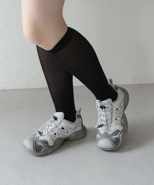 nomnom（ノムノム）の「【nomnom】厚底グレードロストスニーカー（スニーカー・レディース・グレー・24.5cm/24.0cm/23.5cm/23.0cm）」の8枚目の写真