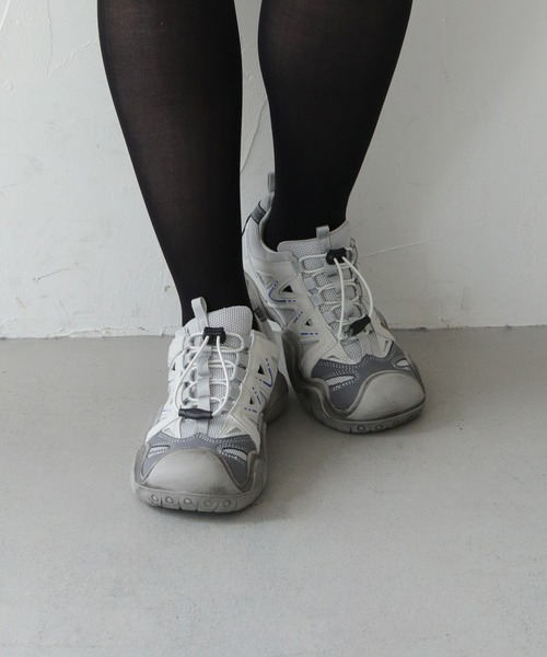 nomnom（ノムノム）の「【nomnom】厚底グレードロストスニーカー（スニーカー・レディース・グレー・24.5cm/24.0cm/23.5cm/23.0cm）」の11枚目の写真