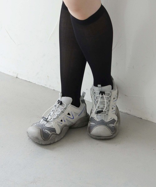 nomnom（ノムノム）の「【nomnom】厚底グレードロストスニーカー（スニーカー・レディース・グレー・24.5cm/24.0cm/23.5cm/23.0cm）」の10枚目の写真