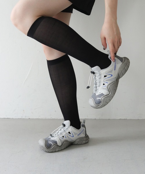 nomnom（ノムノム）の「【nomnom】厚底グレードロストスニーカー（スニーカー・レディース・グレー・24.5cm/24.0cm/23.5cm/23.0cm）」の12枚目の写真