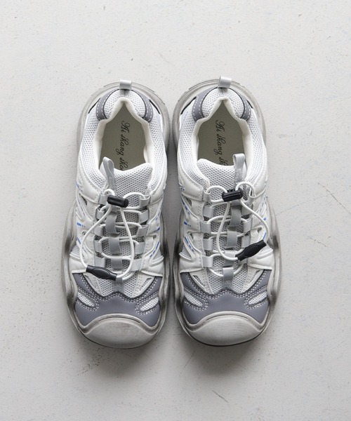 nomnom（ノムノム）の「【nomnom】厚底グレードロストスニーカー（スニーカー・レディース・グレー・24.5cm/24.0cm/23.5cm/23.0cm）」の14枚目の写真