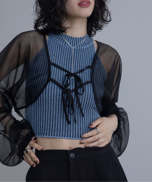 VACANCY（ヴァカンシー）の「2wayシアーボレロカーディガン