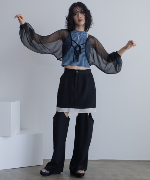 RED VALENTINO ボレロ カーディガン セール】 畦トグルニットカーディガン （カーディガン・ボレロ