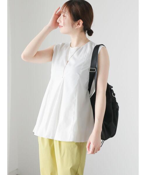 Te chichi TERRASSE（テチチテラス）の「ノースリーブバルーンブラウス（シャツ/ブラウス・レディース・オフホワイト/ブルー/ブラック・F）」の10枚目の写真