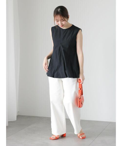 Te chichi TERRASSE（テチチテラス）の「ノースリーブバルーンブラウス（シャツ/ブラウス・レディース・オフホワイト/ブルー/ブラック・F）」の6枚目の写真