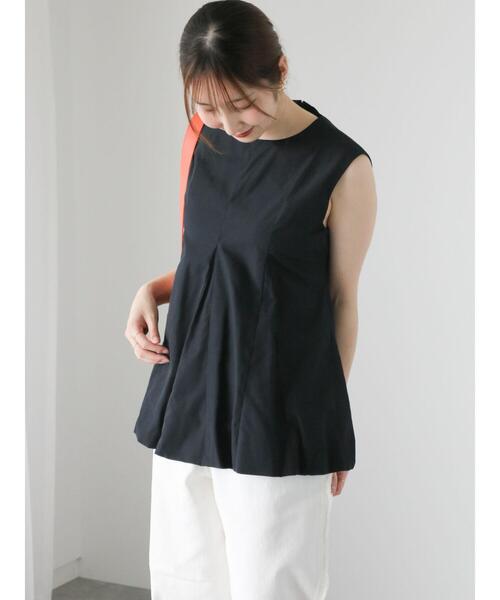 Te chichi TERRASSE（テチチテラス）の「ノースリーブバルーンブラウス（シャツ/ブラウス・レディース・オフホワイト/ブルー/ブラック・F）」の4枚目の写真