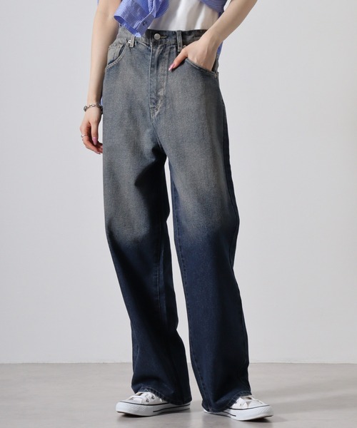 【セール】&soiree 12OZオーバーダイデニム（デニムパンツ）｜＆soiree（アンドソワレ）