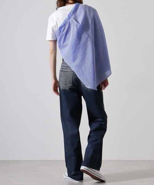 &soiree(アンドソワレ)の「&soiree 12OZオーバーダイデニム(デニムパンツ・レディース・ブラック/ネイビー・M/S)」の14枚目の写真