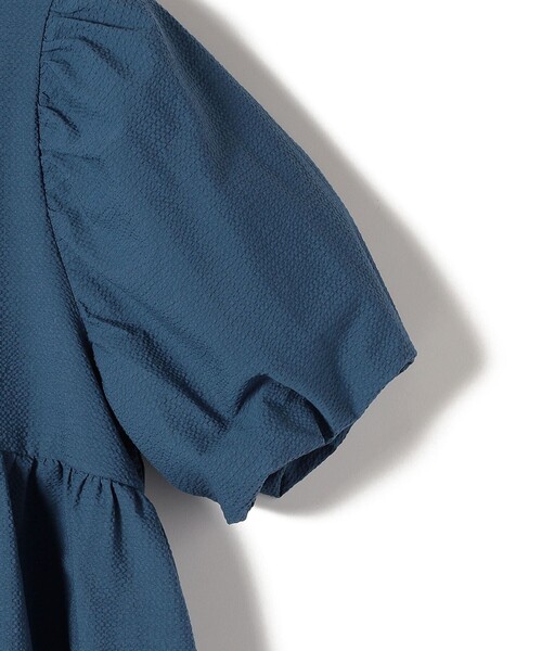 SHIPS Colors:〈洗濯機可能〉サッカー パフスリーブ ペプラム トップス◇（シャツ/ブラウス）｜SHIPS Colors（シップス カラーズ）