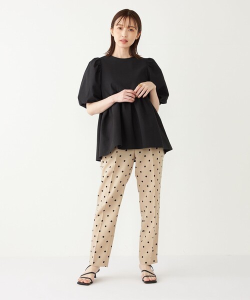 SHIPS Colors:〈洗濯機可能〉サッカー パフスリーブ ペプラム トップス◇（シャツ/ブラウス）｜SHIPS Colors（シップス カラーズ）