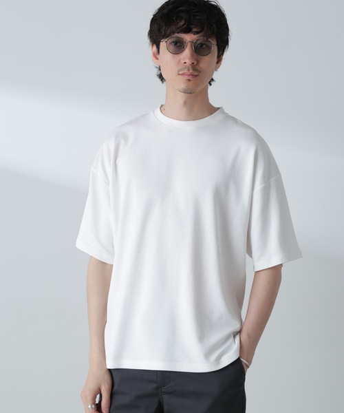 NANO universe(ナノユニバース)の「「MC」coveross(R)Tシャツ(セットアップ可)(Tシャツ/カットソー・メンズ・ホワイト/チャコール・S/M/L)」の16枚目の写真