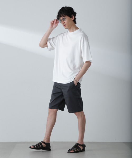 NANO universe(ナノユニバース)の「「MC」coveross(R)Tシャツ(セットアップ可)(Tシャツ/カットソー・メンズ・ホワイト/チャコール・S/M/L)」の19枚目の写真
